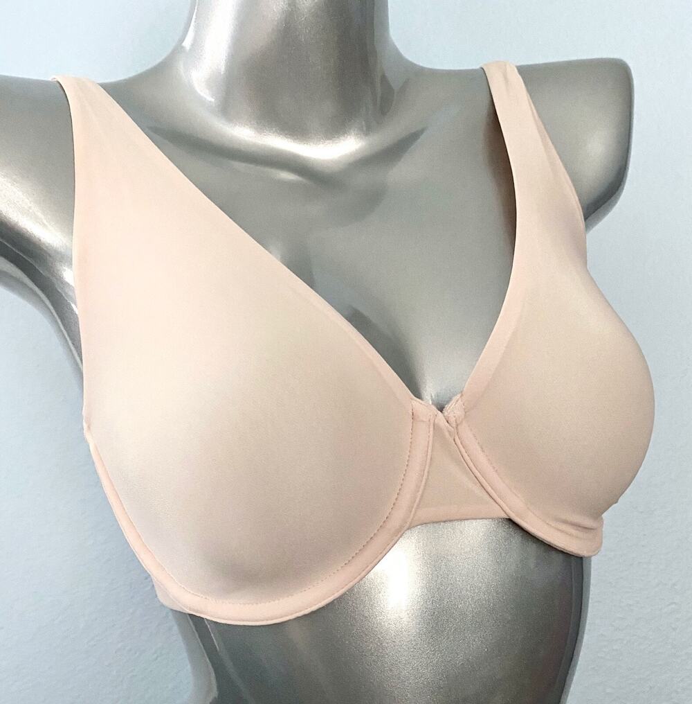 Le Mystere Nwt Infinite Comfort Unlined Bra 4138 Shell Pink 32DDD